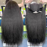 10A Custom HD/Transparent Frontal Raw Hair Wig Kinky Straight