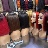 2x6 Vietnamese Double Drawn Closure Bob Raw Hair Wig Bone Straight