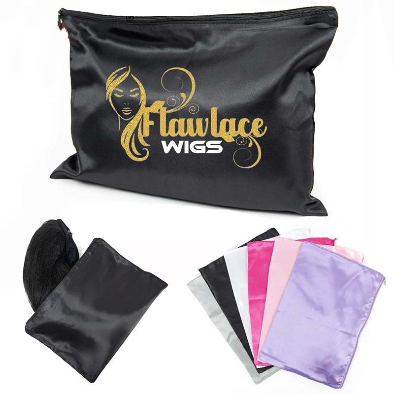 Custom logo satin bags clearance