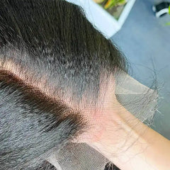 10A Custom HD/Transparent Frontal Raw Hair Wig Kinky Straight