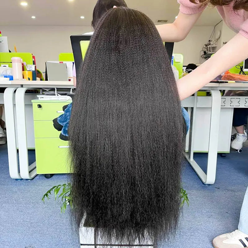 10A Custom HD/Transparent Frontal Raw Hair Wig Kinky Straight