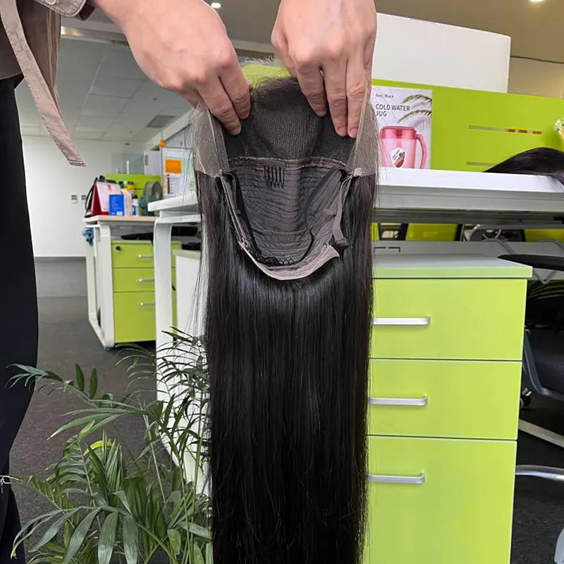 10A Custom HD/Transparent Frontal Raw Hair Wig Straight