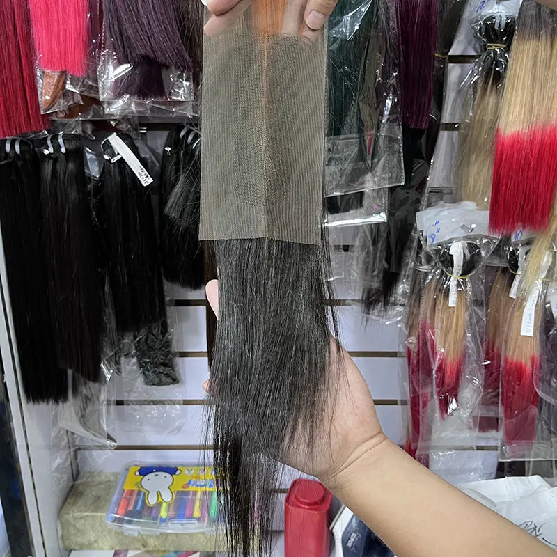 11A+ 2x6 Double Drawn Closure Vietnamese Bone Straight Hair