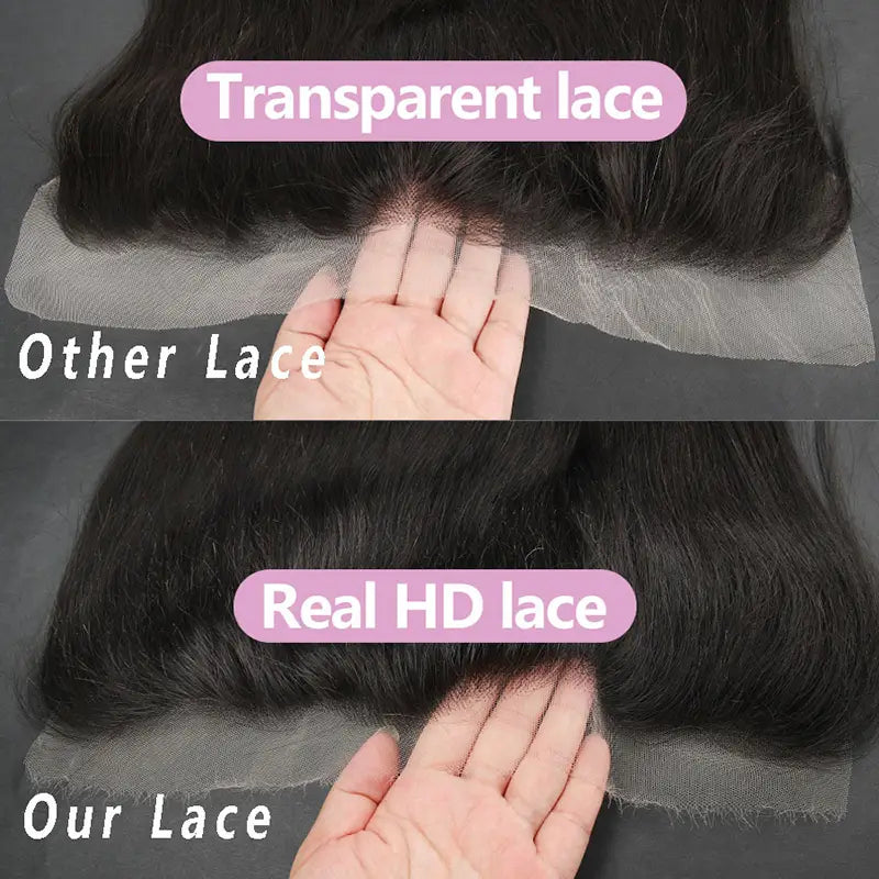 13x4 HD/ Transparent Frontal Loose Deep