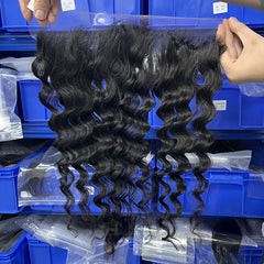 13x4 HD/ Transparent Frontal Loose Deep