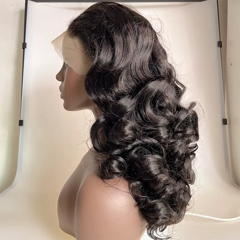 5x5/ 13x4 Double Drawn Raw Hair Wig Bouncy Curl