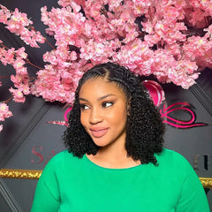 13x4 Double Drawn Frontal Raw Hair Wig Pixie Curl