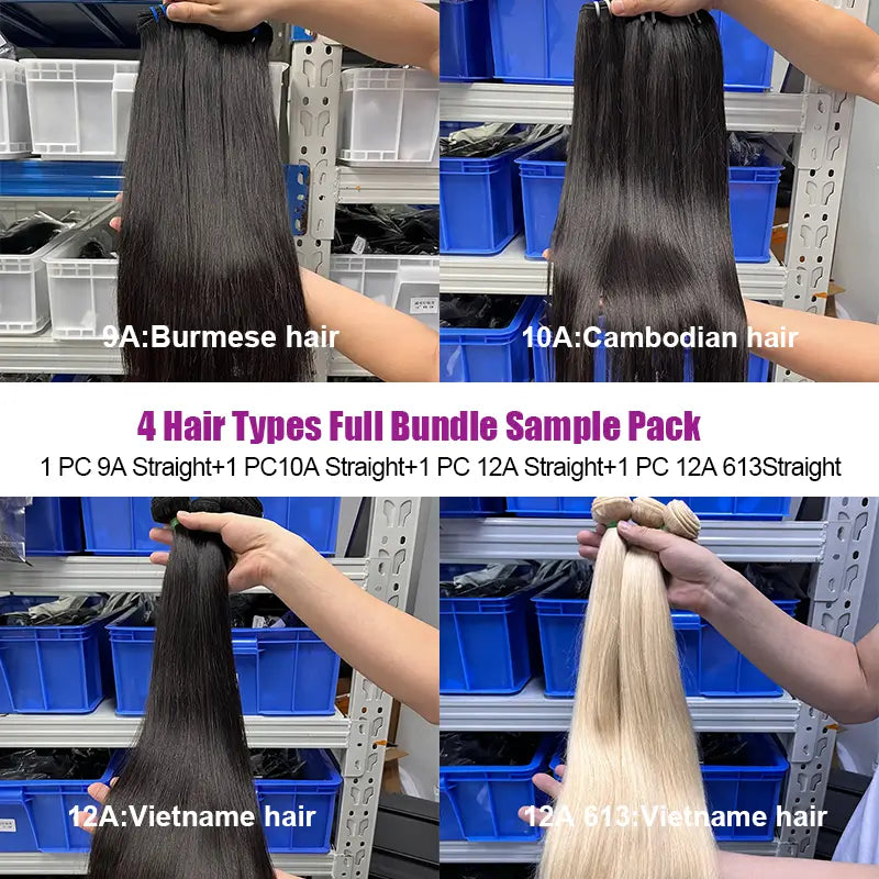 4 Hair Types Full Bundle Sample Pack