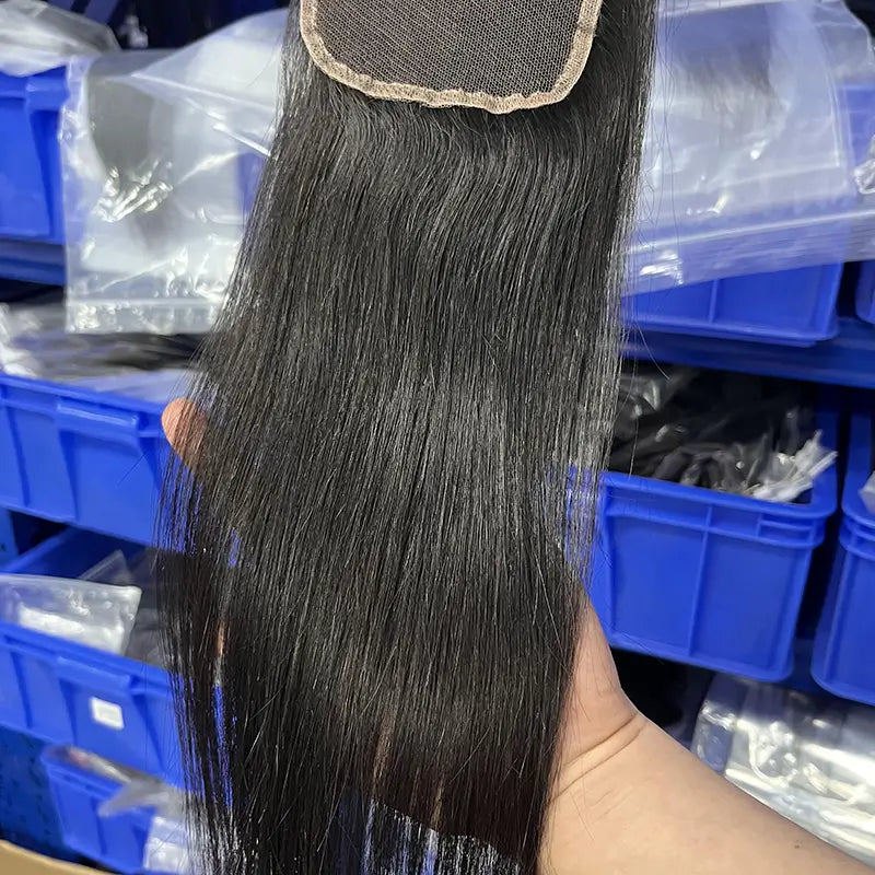 4x4 HD/ Transparent Closure Straight