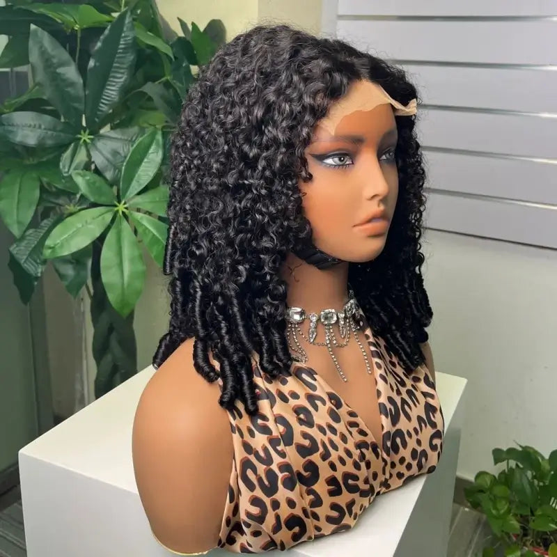 5x5 Double Drawn Raw Hair Wig Bohemian Spiral Curl