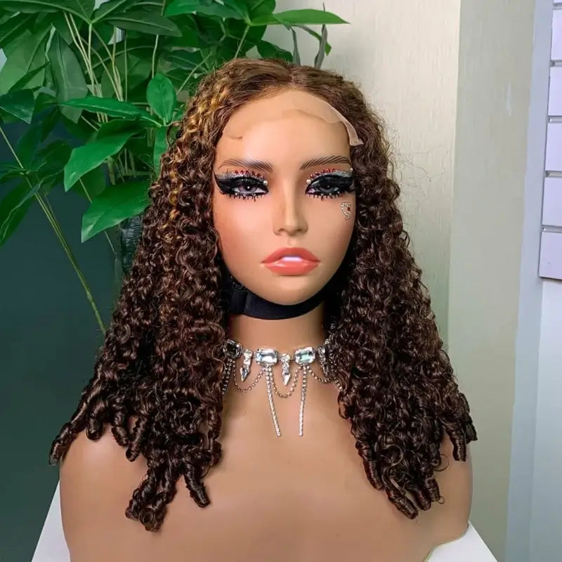 5x5 Double Drawn Raw Hair Wig Bohemian Spiral Curl