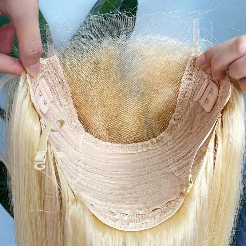 #613 Blonde Custom HD/Transparent Closure Raw Hair Wig Body Wave