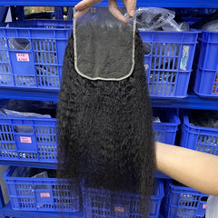 6x6 HD/ Transparent Closure Kinky Straight