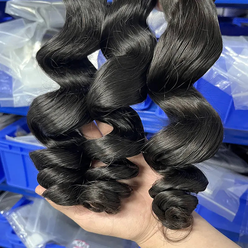 9A Raw Burmese Virgin Hair Weaving Loose Wave