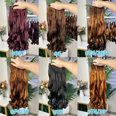 9A Raw Double Drawn Hair Weaving Bouncy Curl