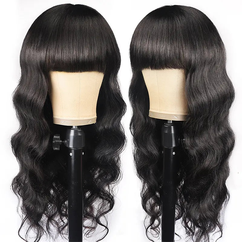 Body Wave Bang Raw Hair Wig
