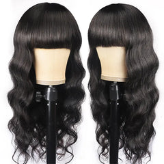 Body Wave Bang Raw Hair Wig