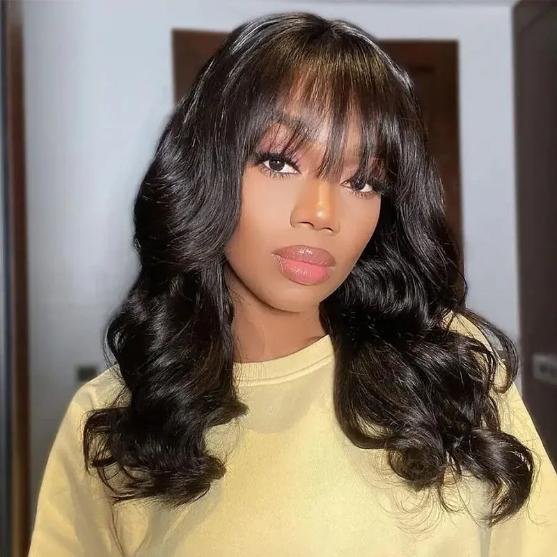 Body Wave Bang Raw Hair Wig