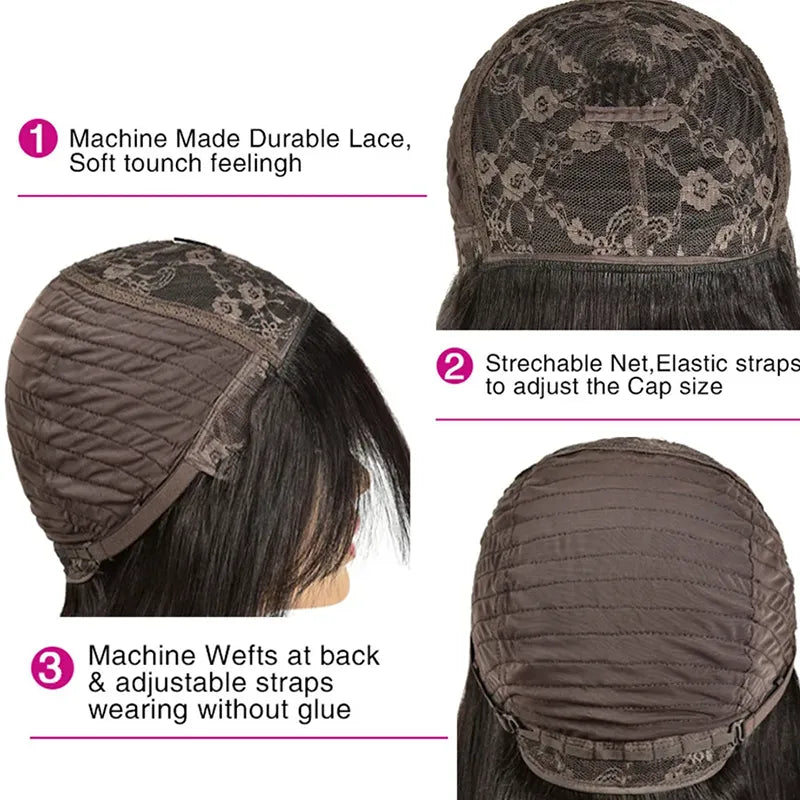 Body Wave Bang Raw Hair Wig