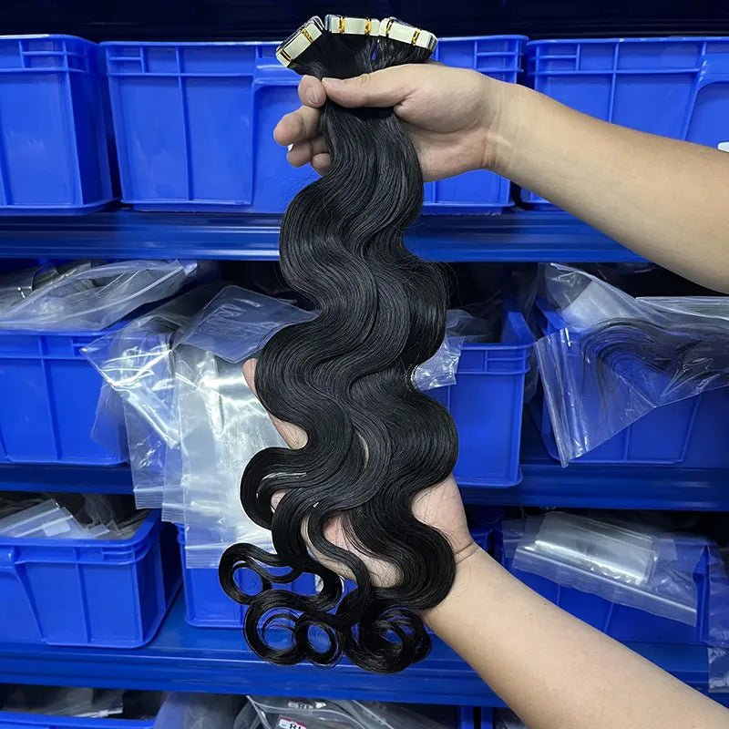 Body Wave Tape-in Virgin Human Hair Extensions – YARA HAIR