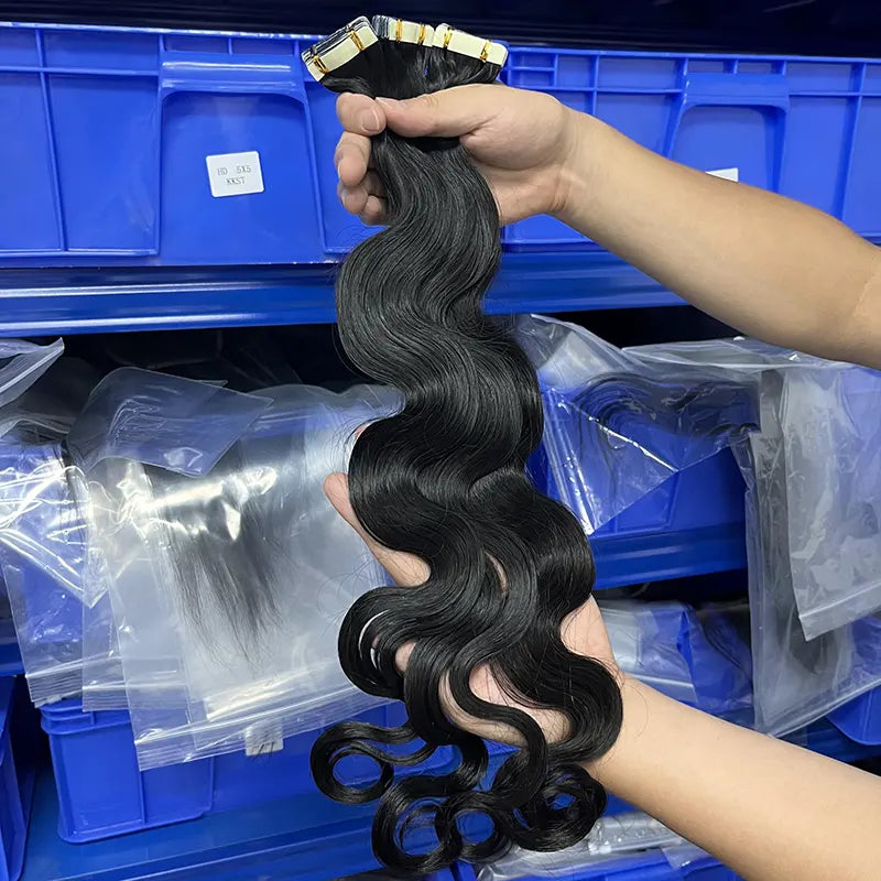 Body Wave Tape-in Virgin Human Hair Extensions – YARA HAIR