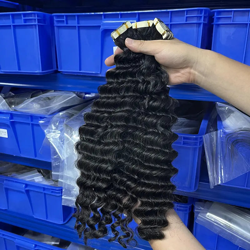 Deep Wave Tape-in Virgin Human Hair Extensions – YARA HAIR