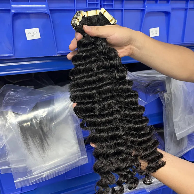 Deep Wave Tape-in Virgin Human Hair Extensions – YARA HAIR