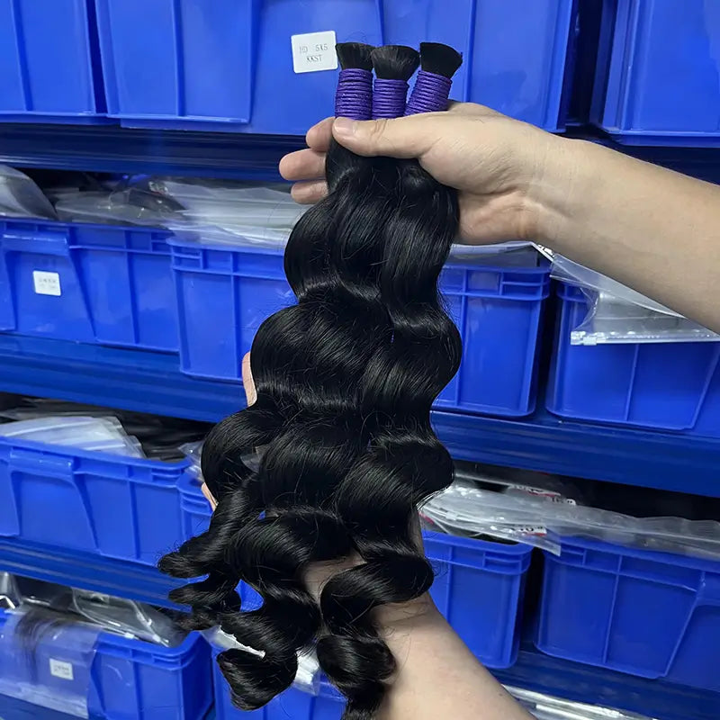 Loose Wave Bulk Virgin Human Hair For Braiding