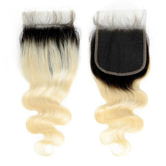 Ombre 1B/613  4x4 Transparent Closure