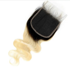 Ombre 1B/613  4x4 Transparent Closure