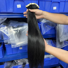 Straight Tape-In Virgin Human Hair Extensions