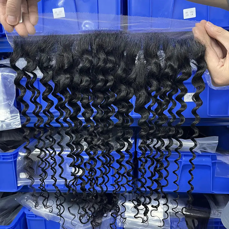 Transparent Lace Closure & Frontal Deep Wave