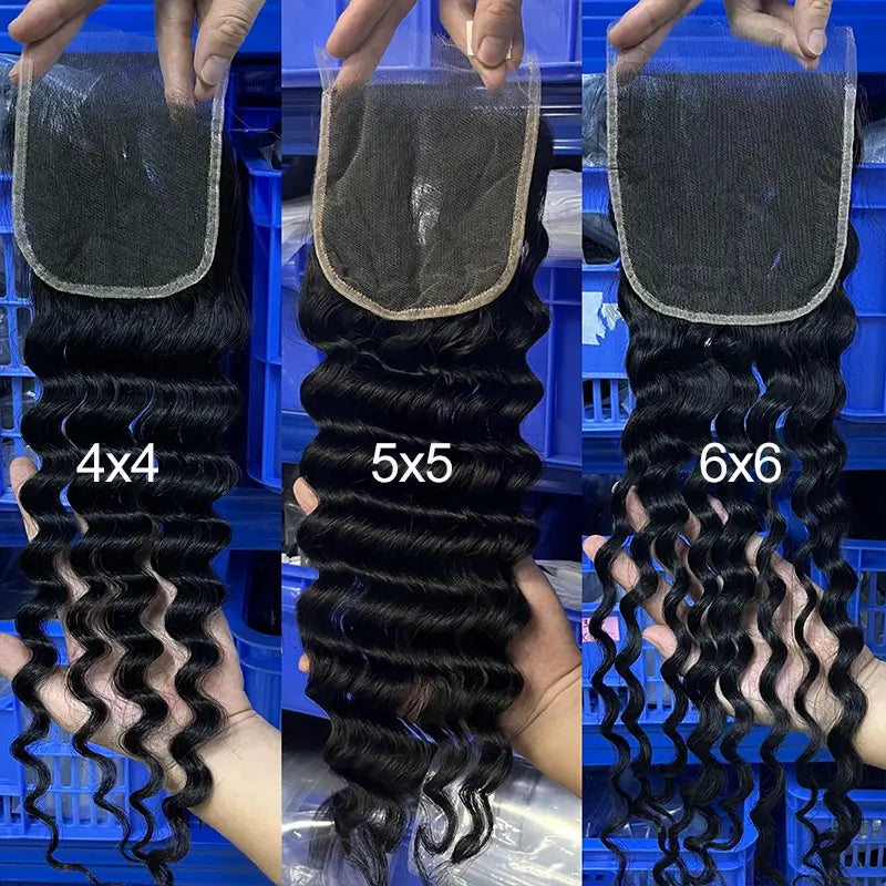 Transparent Lace Closure & Frontal Loose Deep