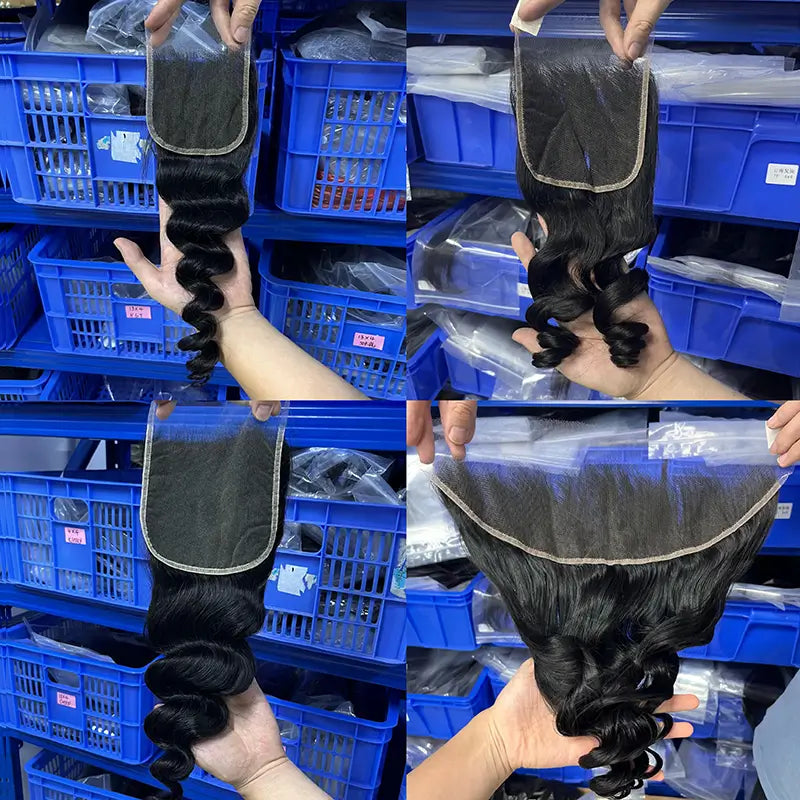 Transparent Lace Closure & Frontal Loose Wave