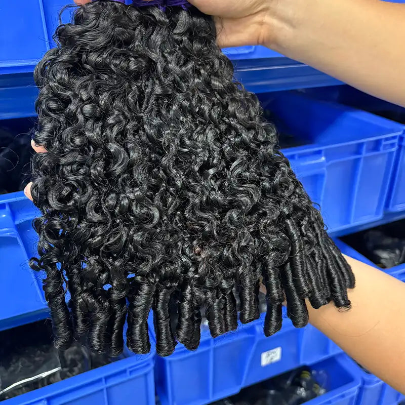 Bohemian Spiral Curl Bulk Virgin Human Hair For Braiding