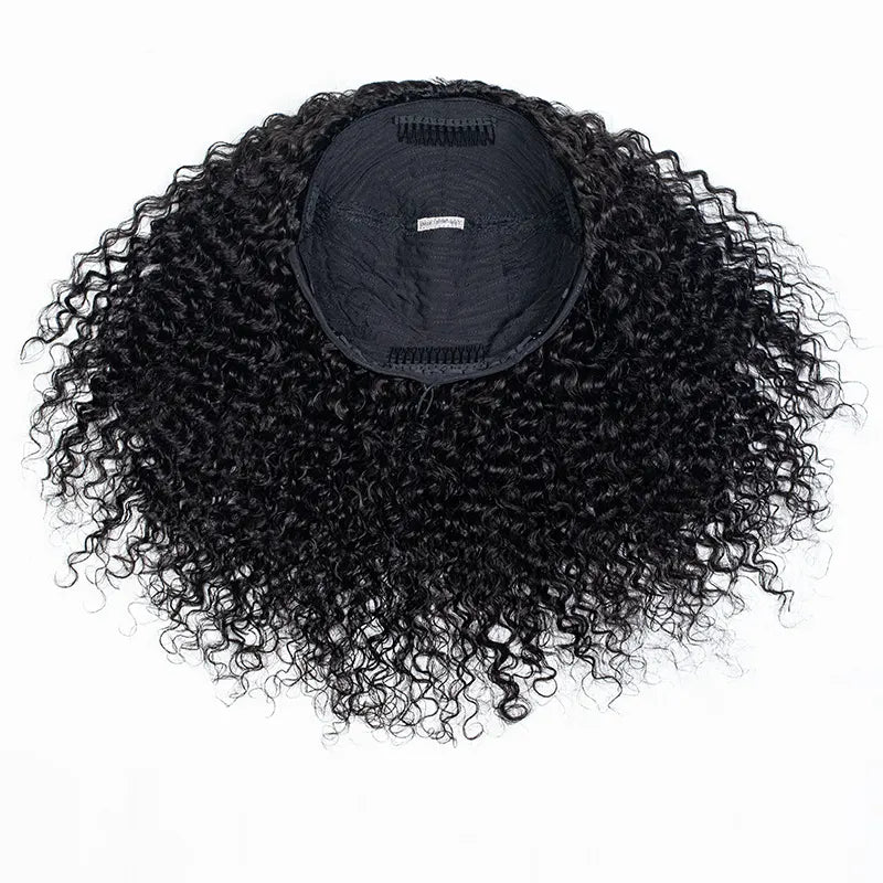 Kinky Straight & Curly 3 in 1 Half Wig: Versatile Ponytail & Headband Raw Hair Wig