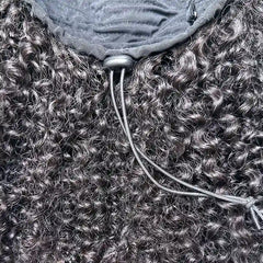 Kinky Straight & Curly 3 in 1 Half Wig: Versatile Ponytail & Headband Raw Hair Wig