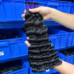 Loose Deep Bulk Virgin Human Hair For Braiding