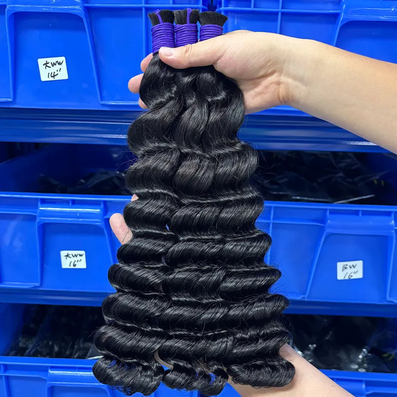 Loose Deep Bulk Virgin Human Hair For Braiding